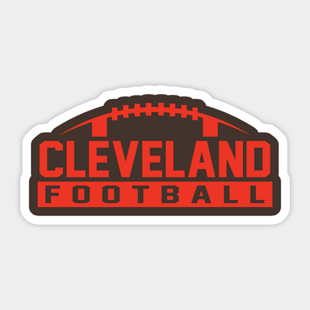 Cleveland Football Sticker by CasualGraphic